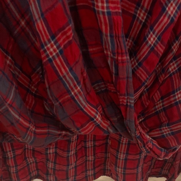 Abercrombie & Fitch Red and Blue Checkered Top - Picture 3 of 3
